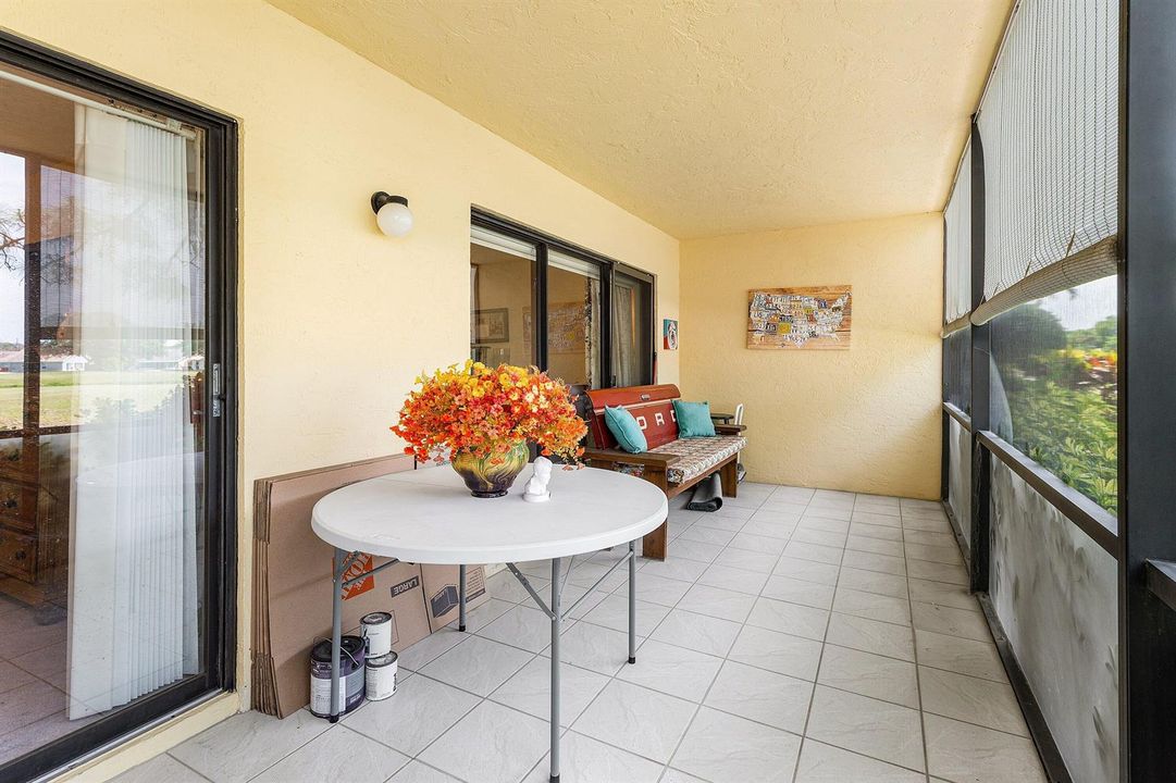 Refreshing Covered Screened Patio