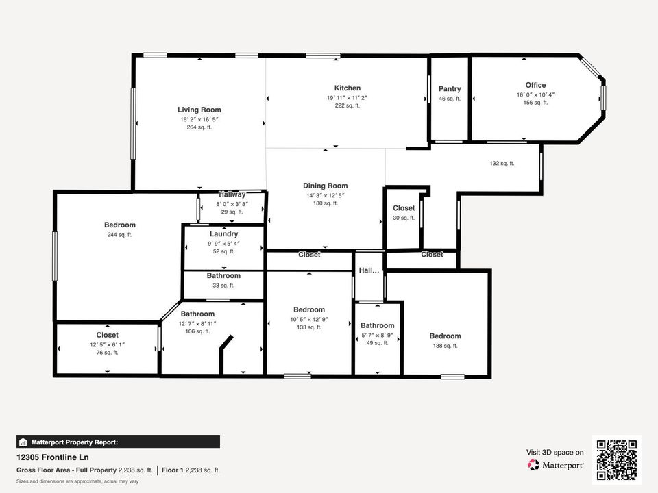 Floorplan 12305 Frontline Ln - Floor 1