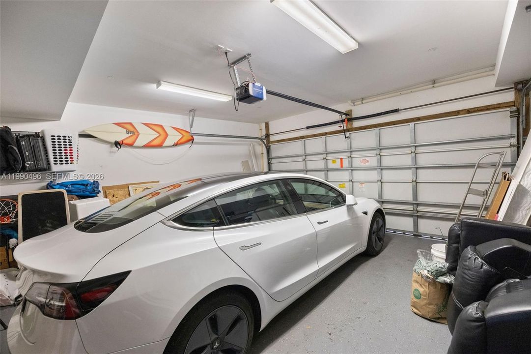 Garage with EV charger