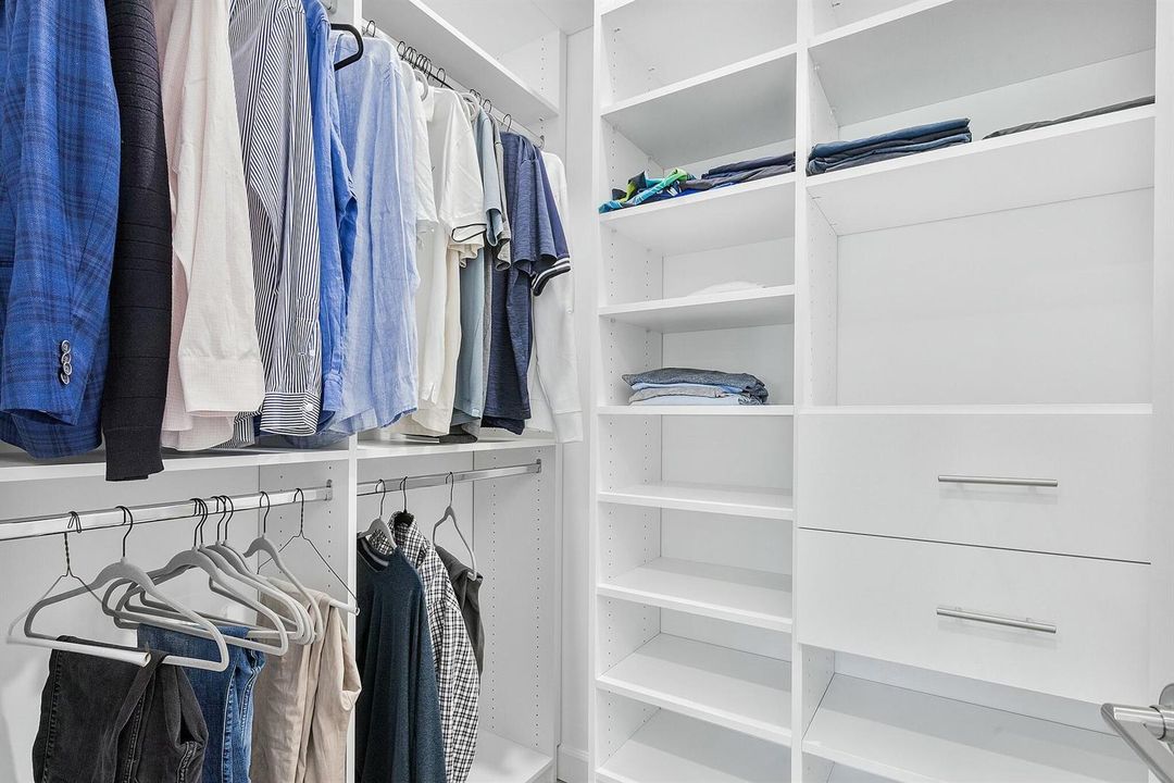 Primary closet