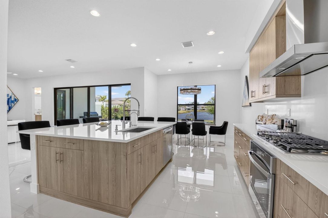 kitchen with view