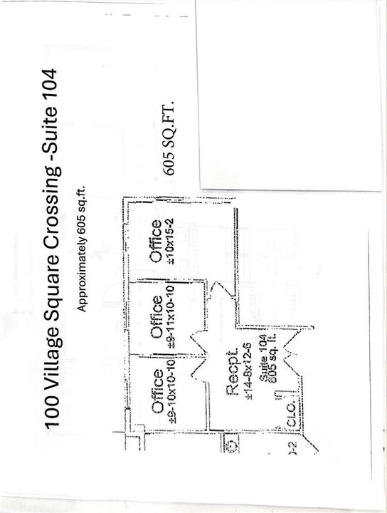 100 Village Floor plan