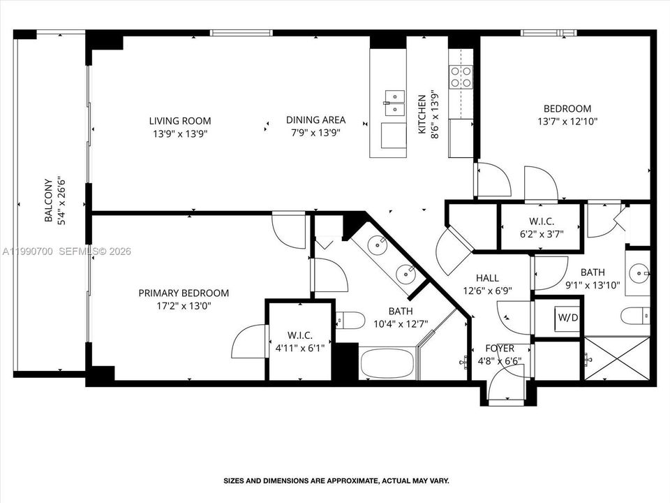 На продажу: $630,000 (2 спален, 2 ванн, 1197 Квадратных фут)