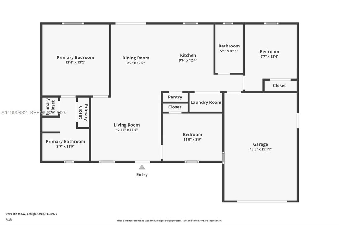 На продажу: $264,900 (3 спален, 2 ванн, 1144 Квадратных фут)