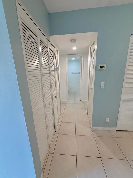 Laundry Closet/ Hall to Rooms