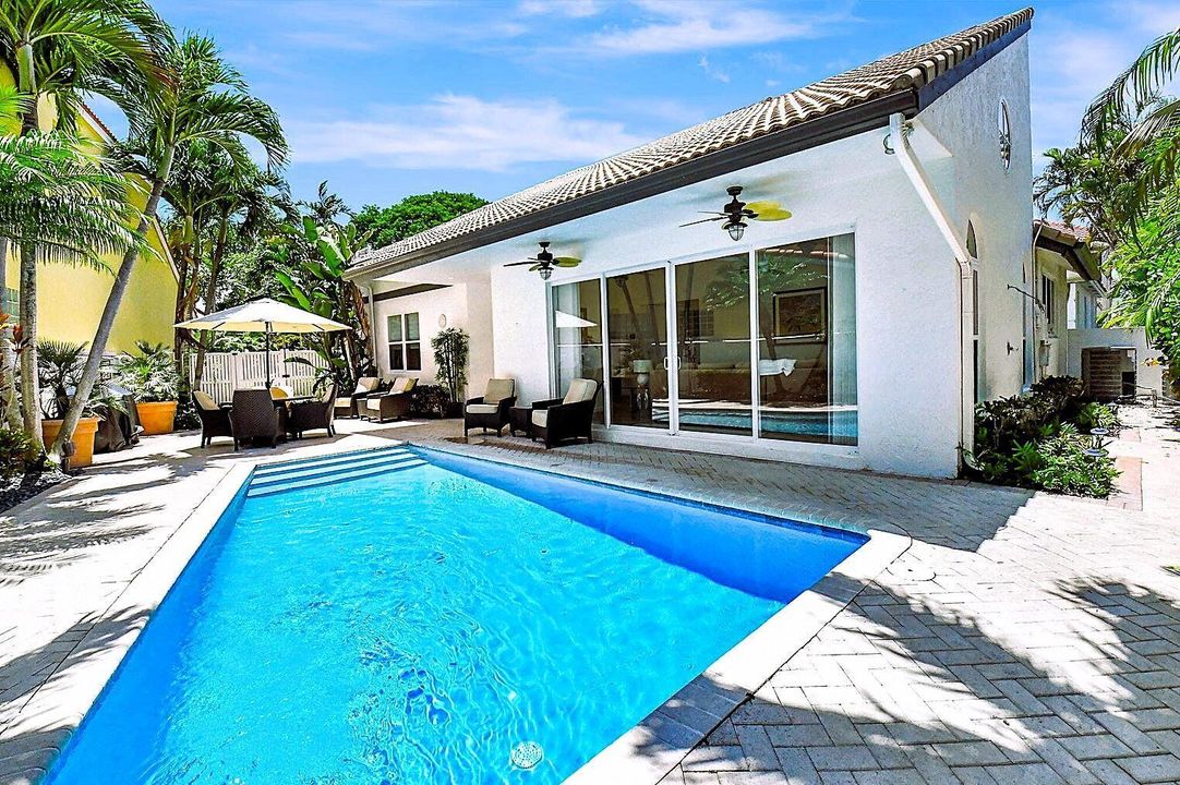 Private heated pool