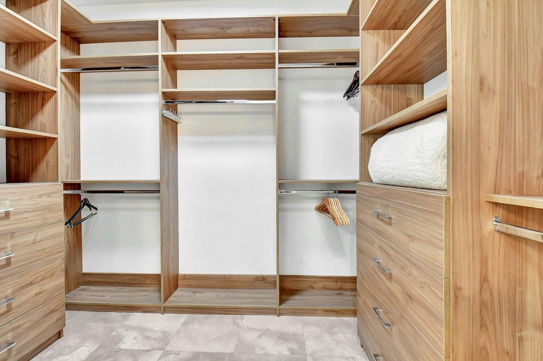 Master bedroom closet