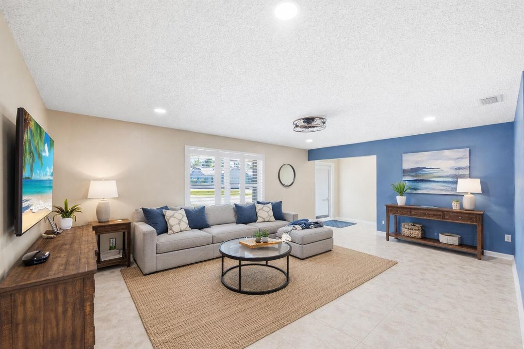 Virtually staged Living area