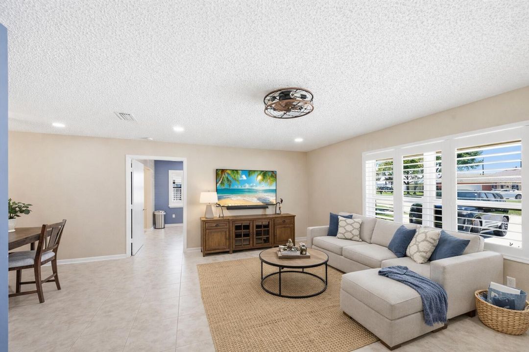 Virtually staged Living Area