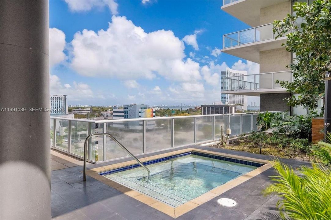 Dipping pool with a view