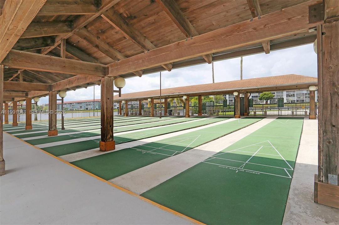 SHUFFLE BOARD AREA WITH FRIENDS