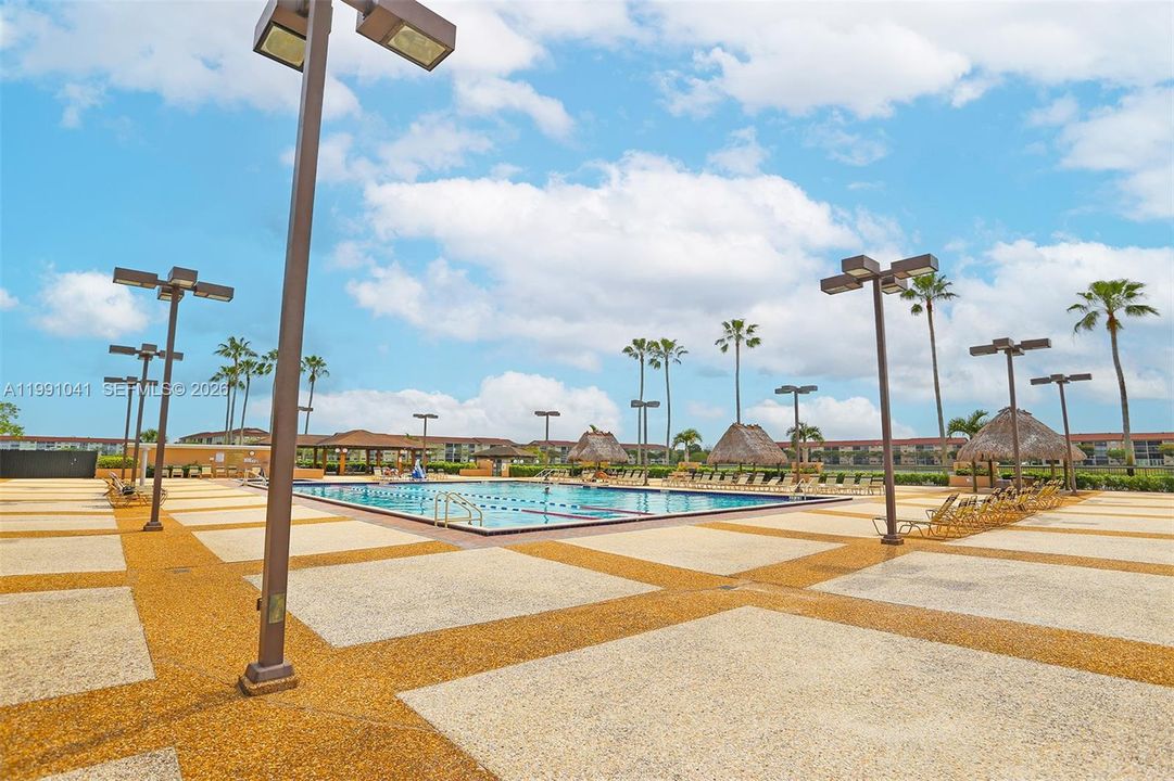 LARGE OLYMPIC SIZED OUTDOOR POOL