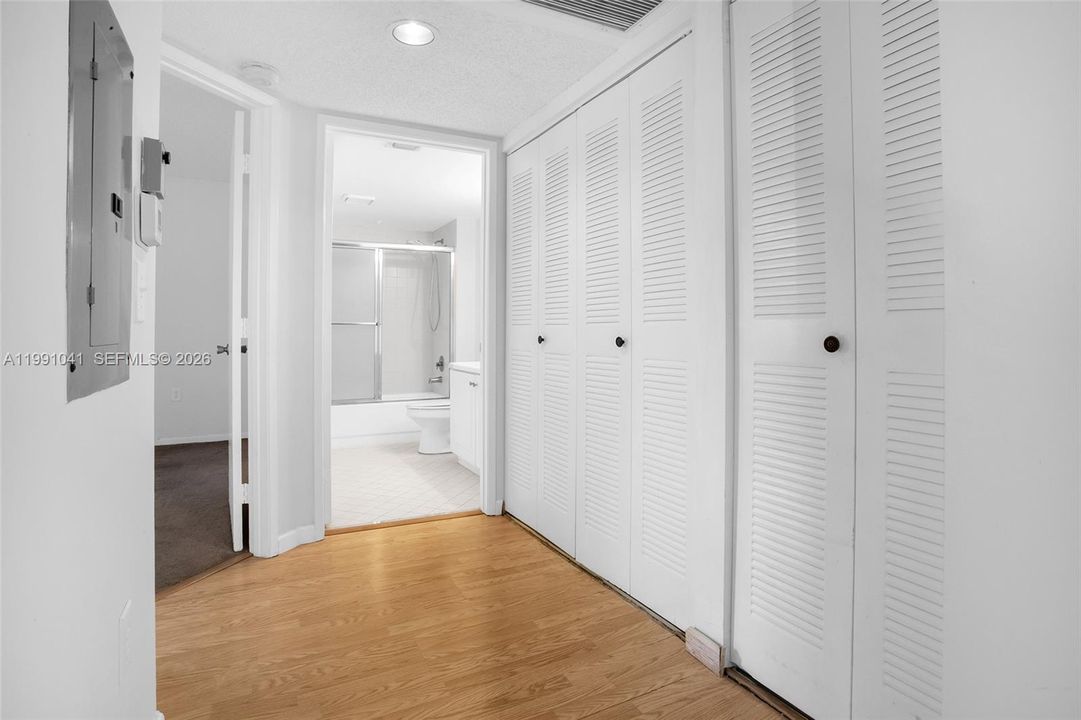 HALLWAY LEADING TO WASHER/DRYER
