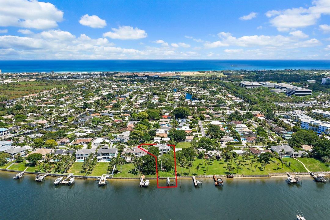 Aerial facing East