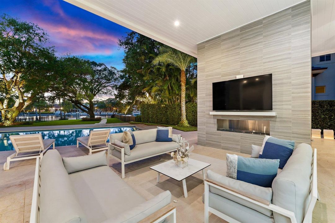 Covered Patio with Fireplace