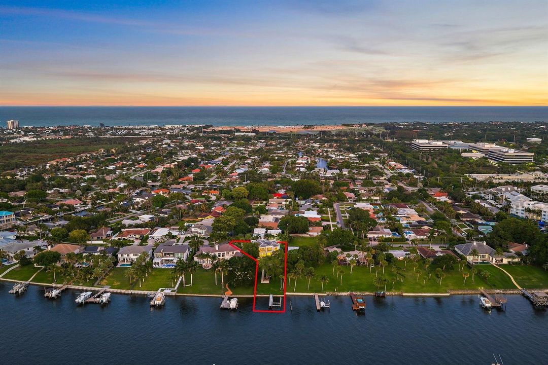 Aerial facing East