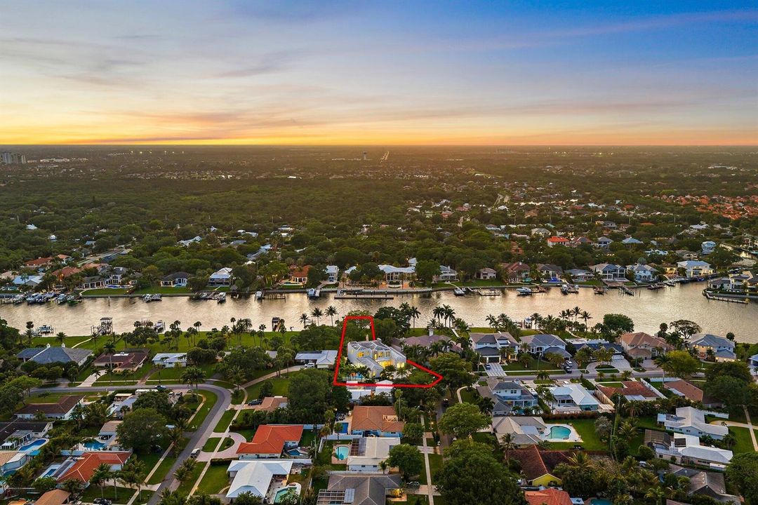 Aerial facing West