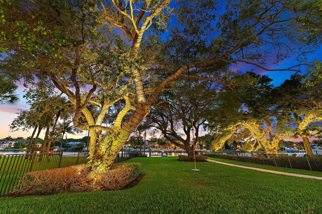 Rear Lawn and View to Dock