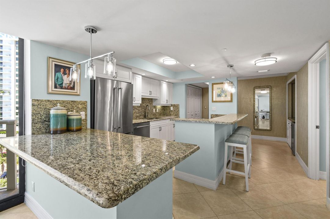 Kitchen Opens to Dining Area
