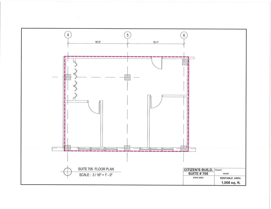 Suite 705 - 1,008 SF