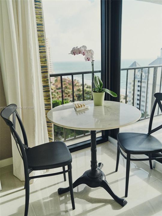 View from corner of living room