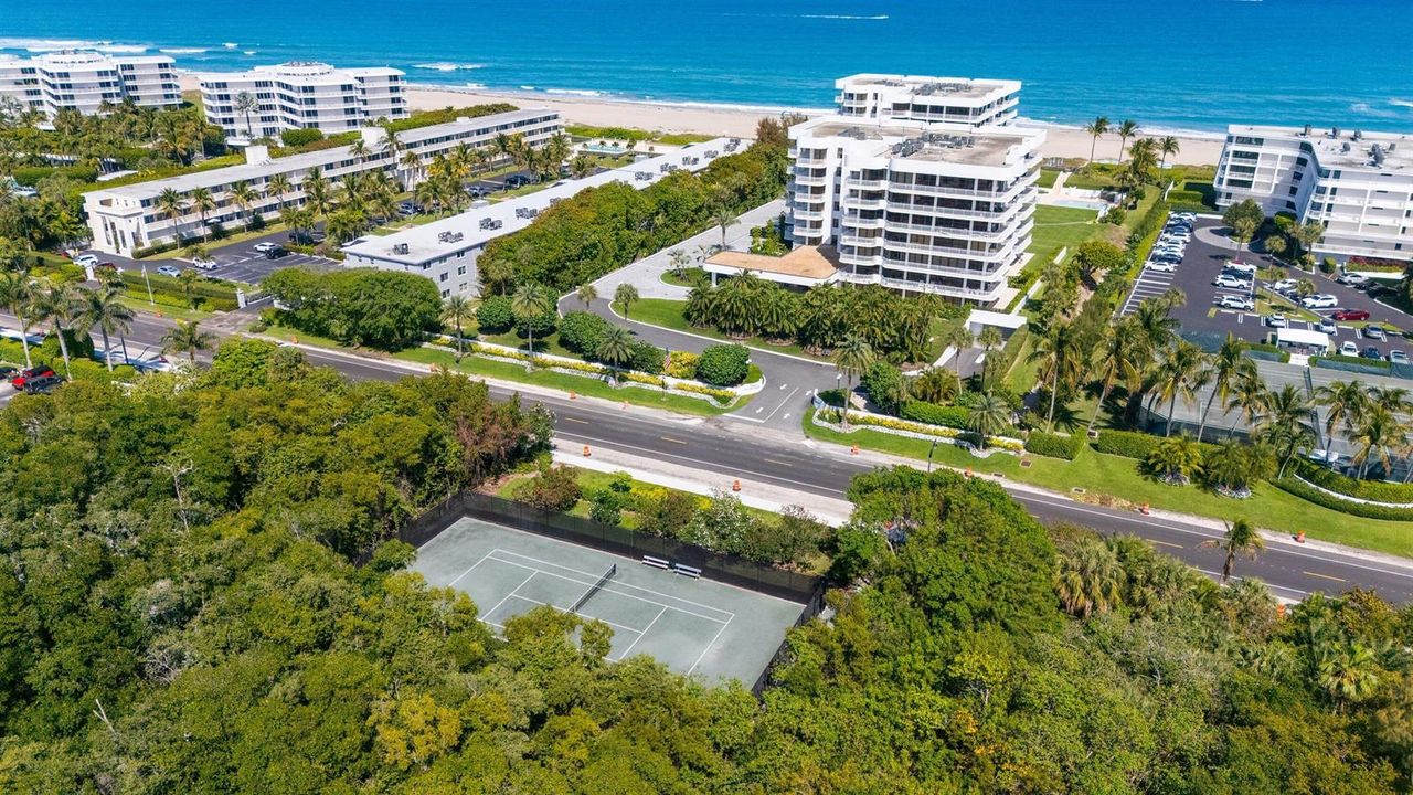 Aerial/Tennis East Facing