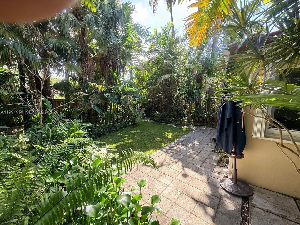 Outdoor patio area ideal for relaxing or entertaining