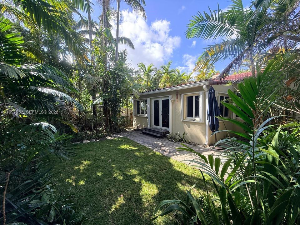 Private backyard setting with room to expand or add a pool