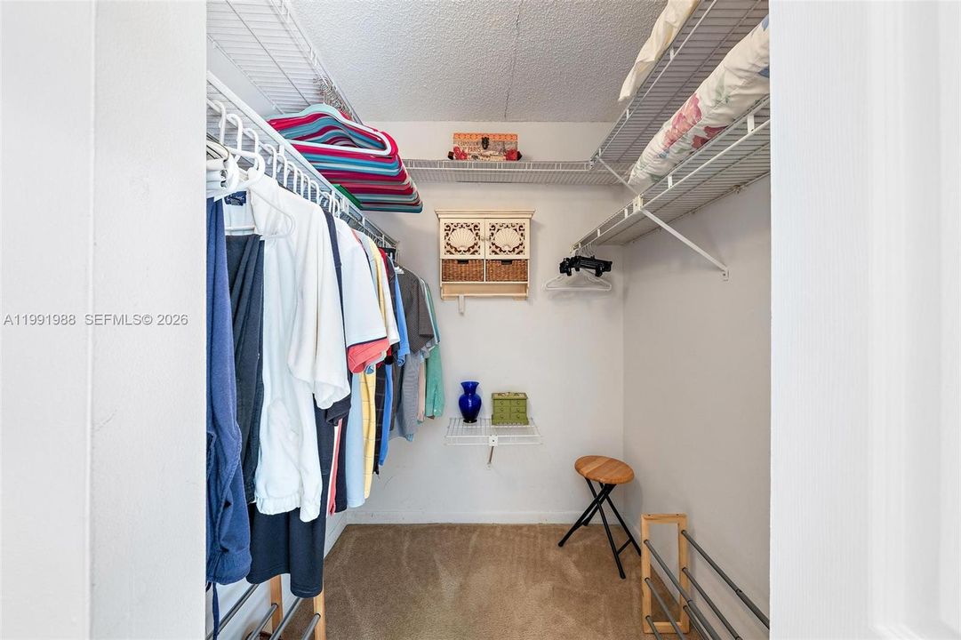 Primary walk-in closet
