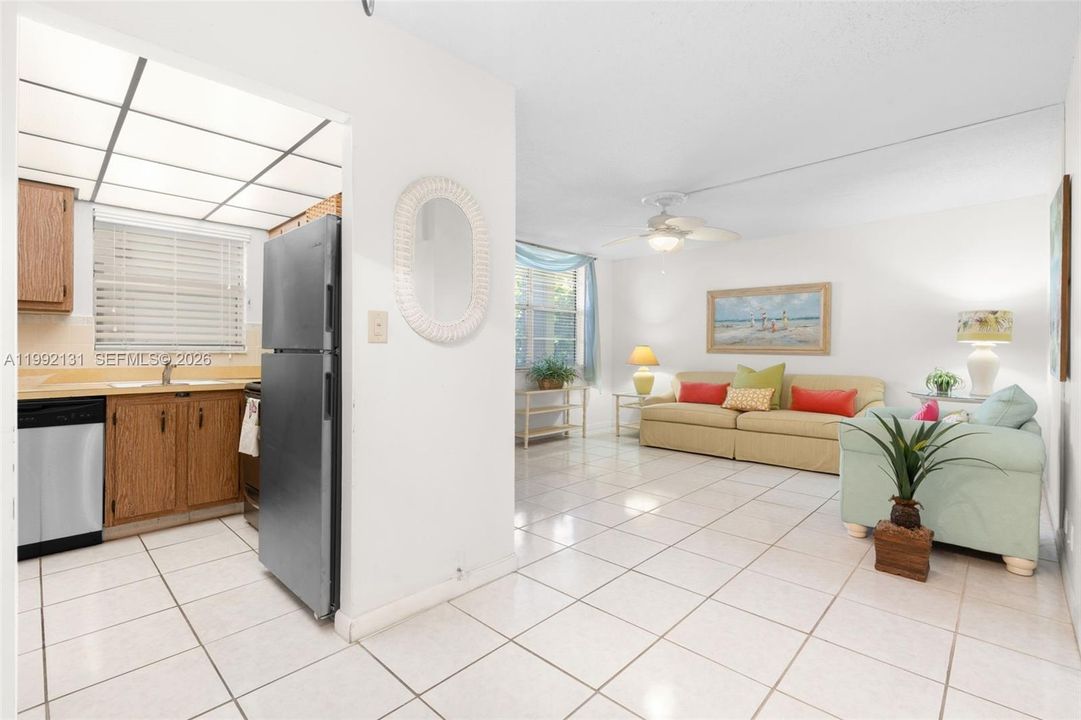 Easily make this kitchen your own and re-use the stainless steel appliance's to keep costs to a minimum.