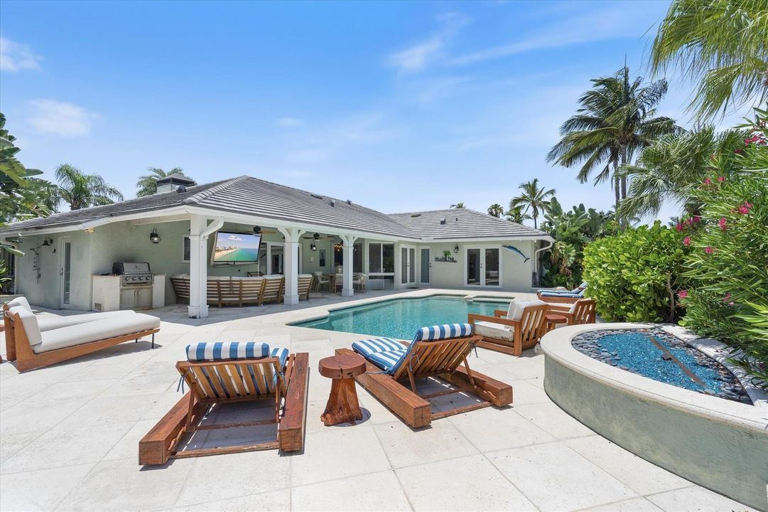 backyard pool view