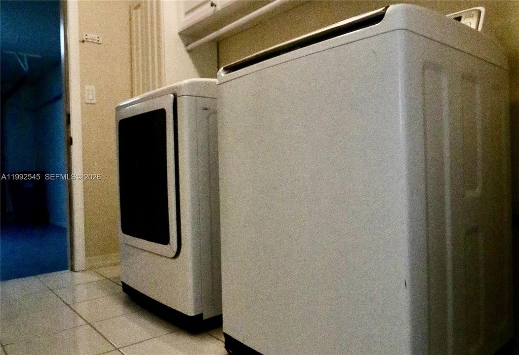 Laundry inside the house