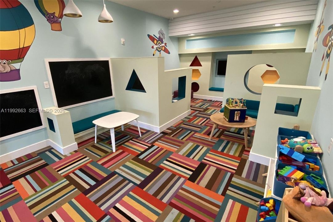 Toddler playroom at the gym