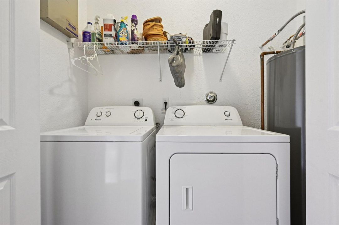 laundry upstairs next to bedrooms