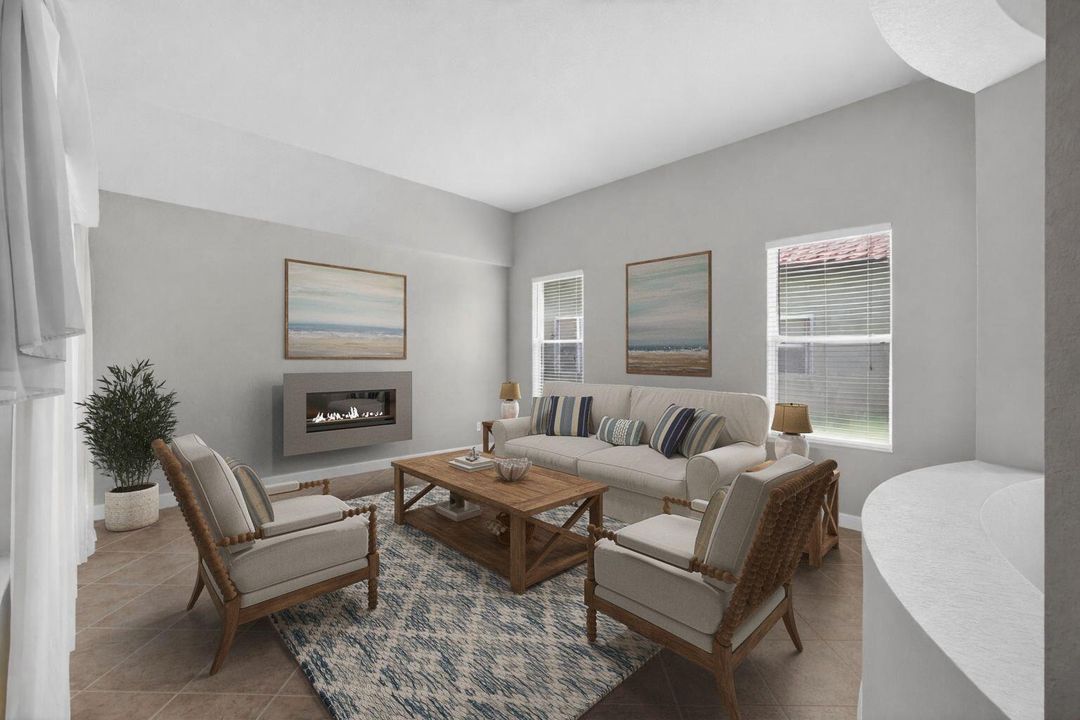 Living Rm Virtually Staged
