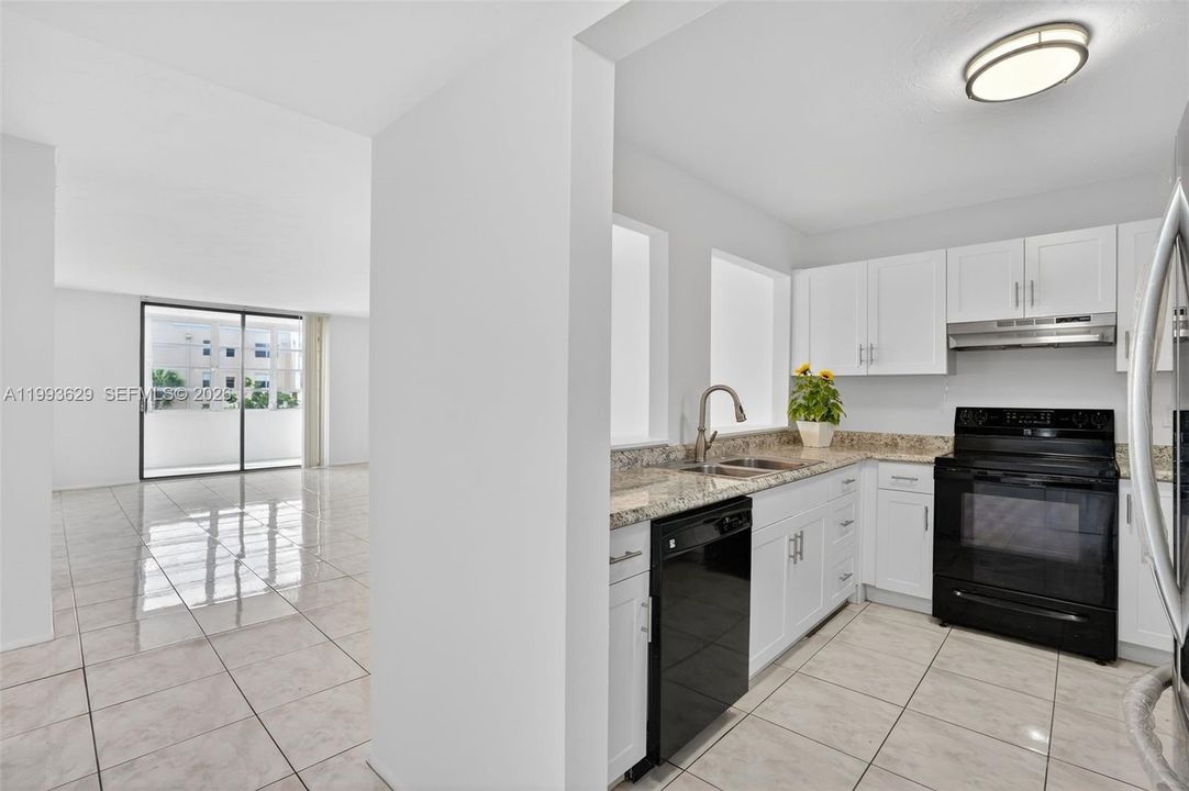 Kitchen to dining-living