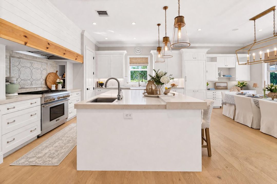 Bright and airy farmhouse kitchen