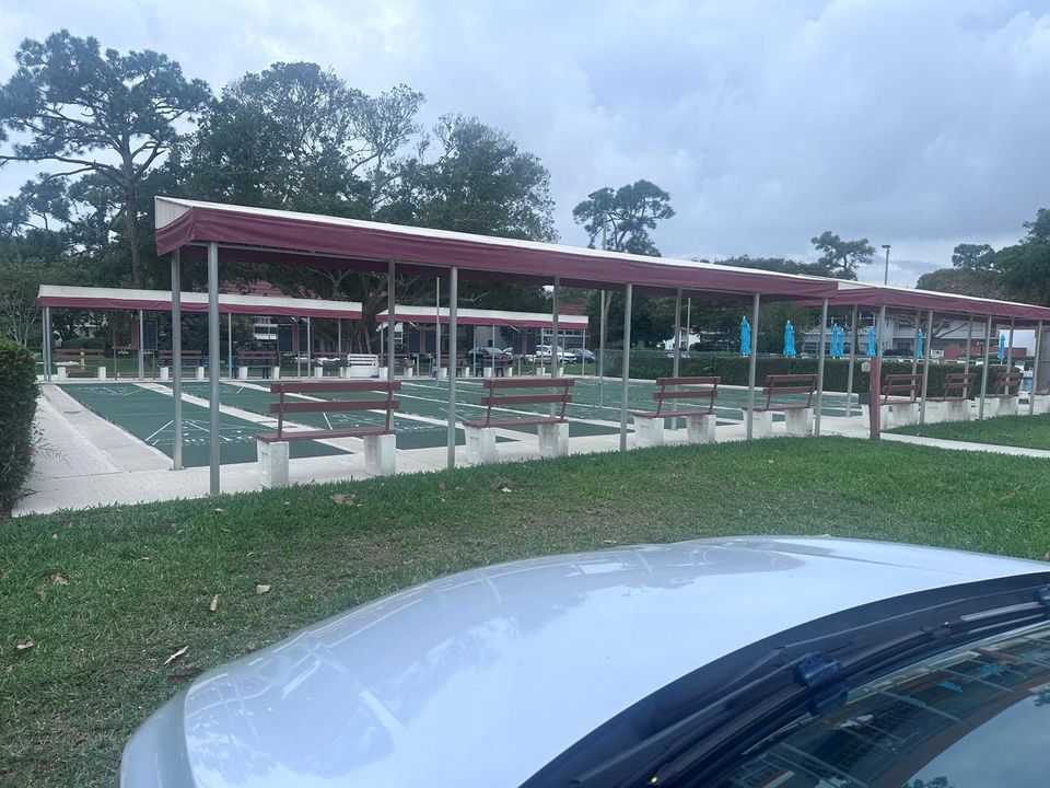 Shuffleboard court