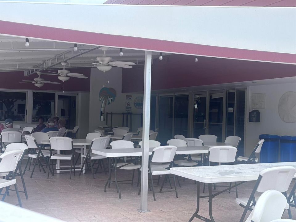 Patio under canopy