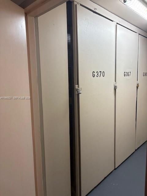 Deeded storage closet in common hallway