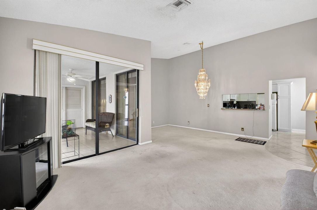 Patio is off of Living Area