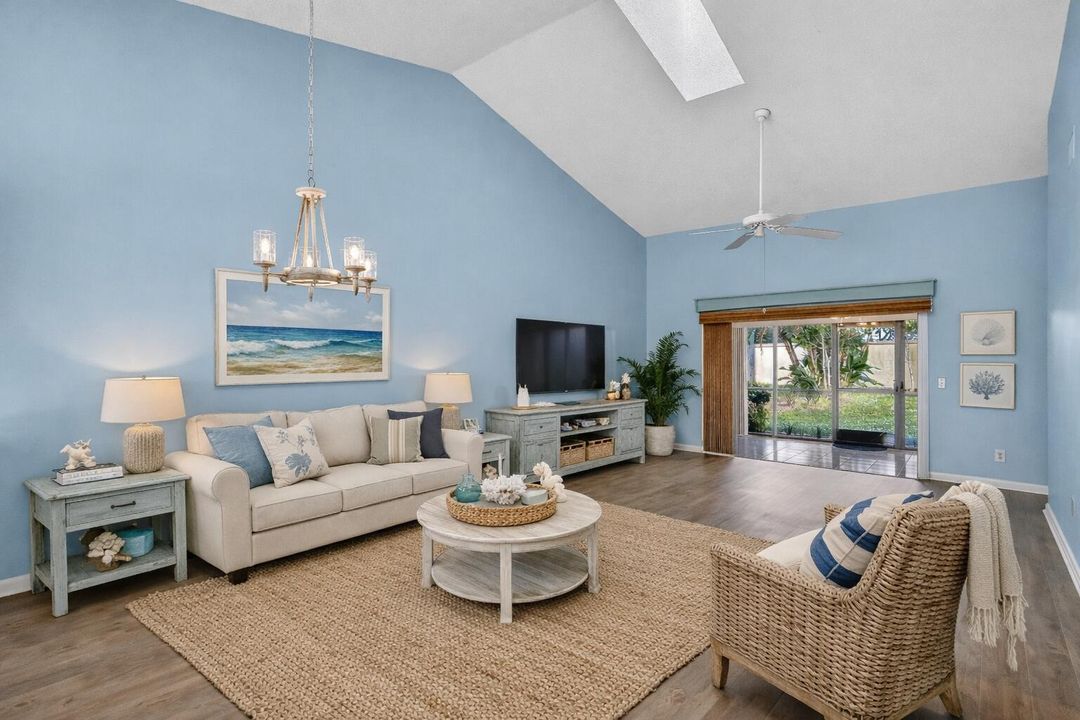 virtually staged living room