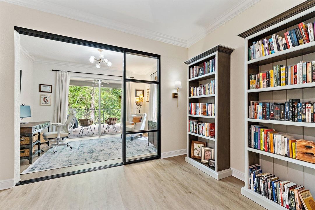 Den + Bookshelves
