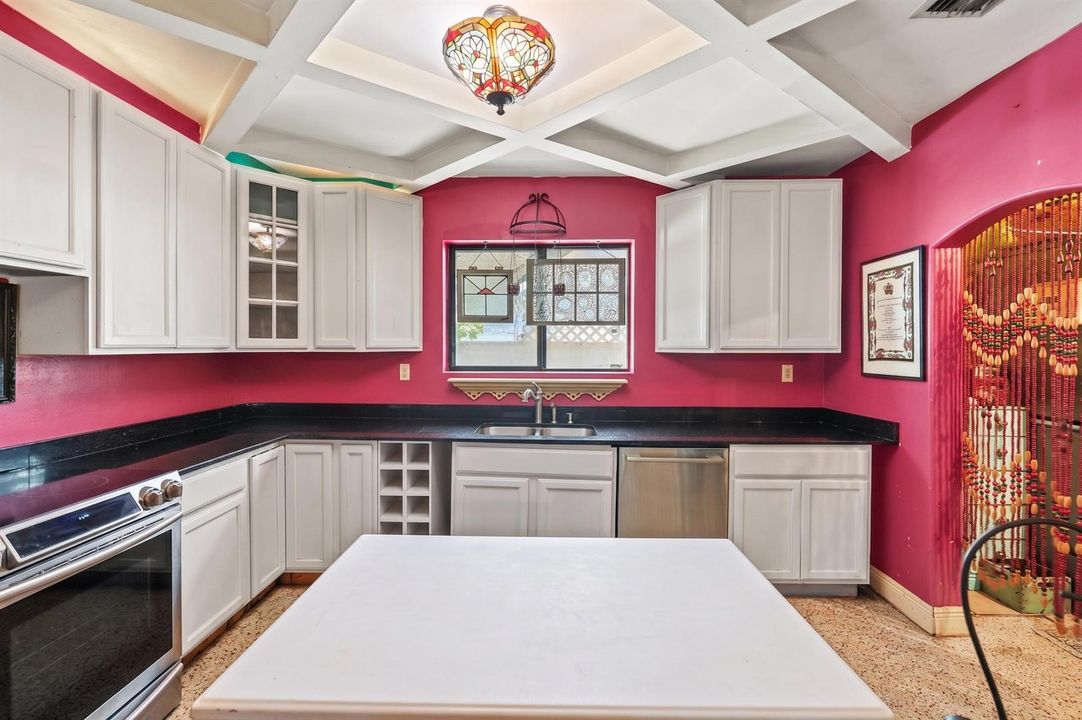 Large Kitchen with stainless steel