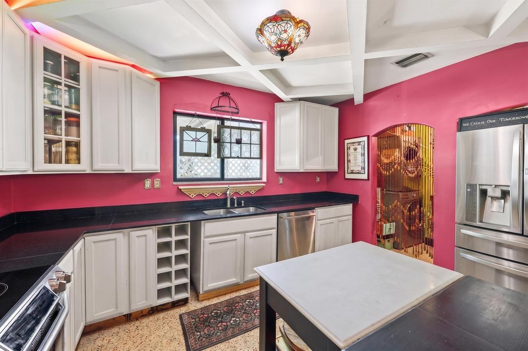 Kitchen with walk-in pantry