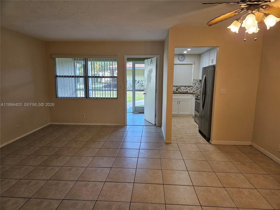 tile flooring throughout