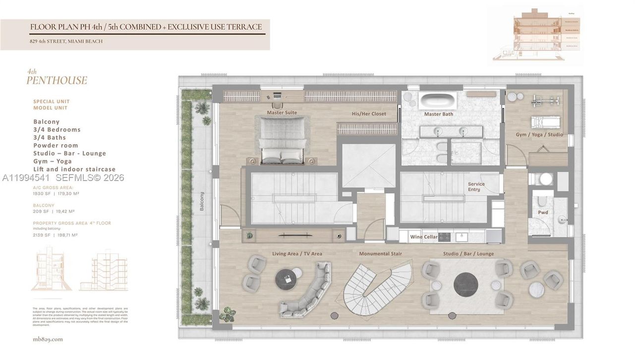 En Venta: $9,350,000 (4 camas, 4 baños, 3860 Pies cuadrados)