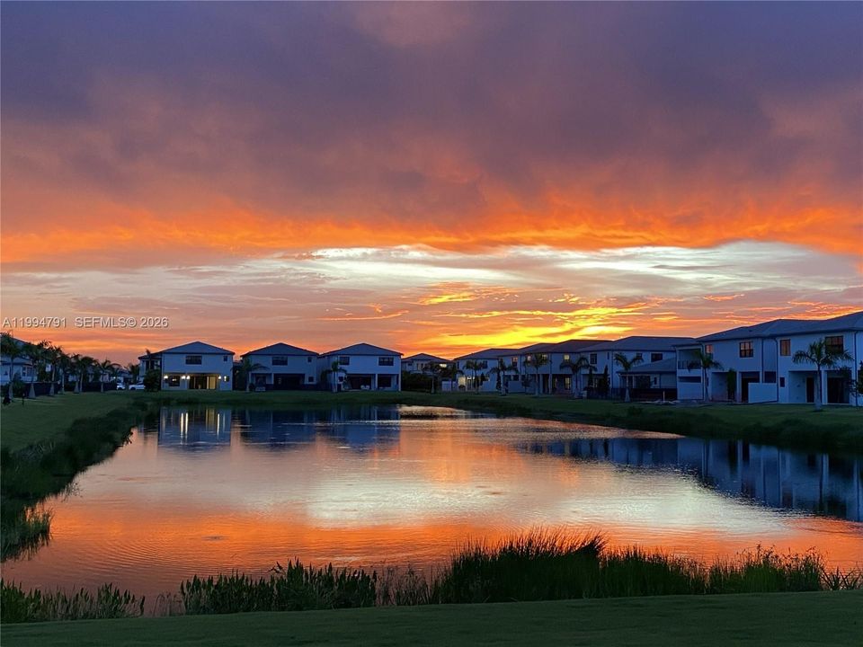 ACTUAL sunset view