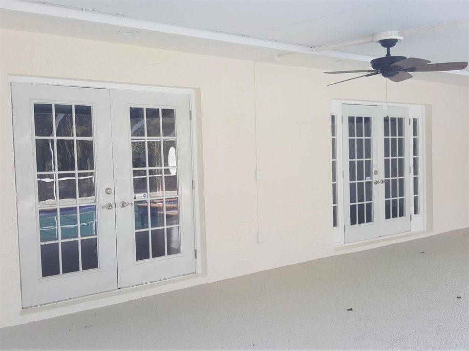 FRENCH DOORS INTO LIVING AREA