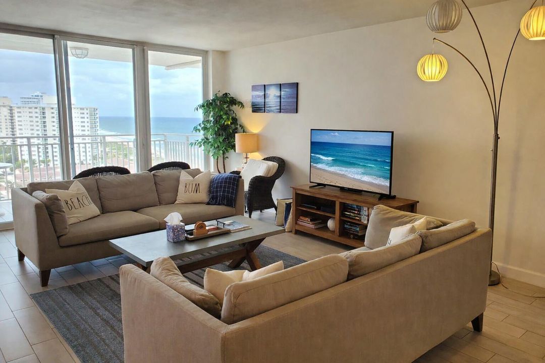 Ocean on TV screen